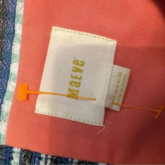 Maeve by Anthropologie size 2 Waverly One Shoulder Plaid Ruffle Dress patch-work - Picture 6 of 6